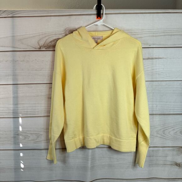 Philosophy Yellow Long Sleeve Hoodie Size Small - Picture 1 of 7